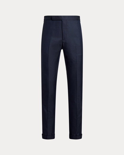 Ralph Lauren Glen Plaid SilkBlend Tuxedo Trouser