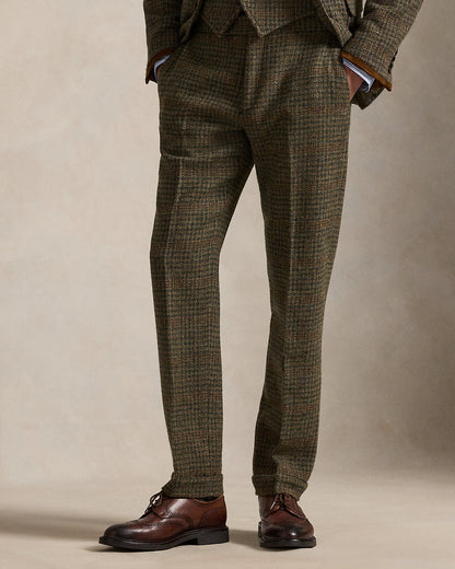 Ralph Lauren Plaid Wool Tweed Suit Trouser
