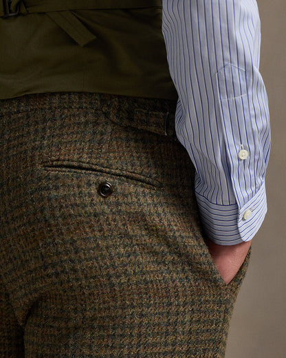 Ralph Lauren Plaid Wool Tweed Suit Trouser