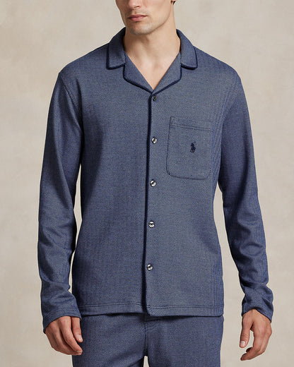 Ralph Lauren HerringboneKnit Pajama Shirt