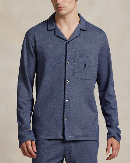 Ralph Lauren HerringboneKnit Pajama Shirt