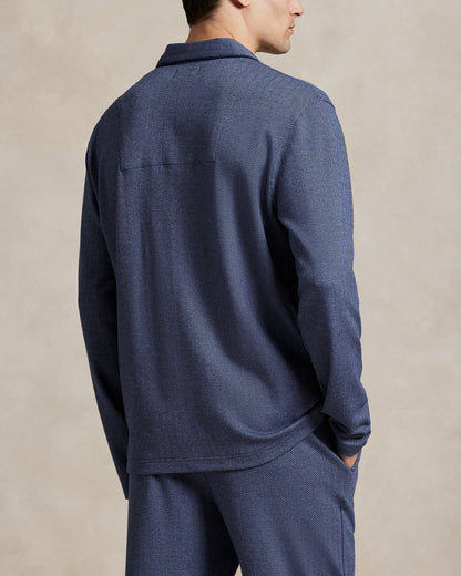 Ralph Lauren HerringboneKnit Pajama Shirt