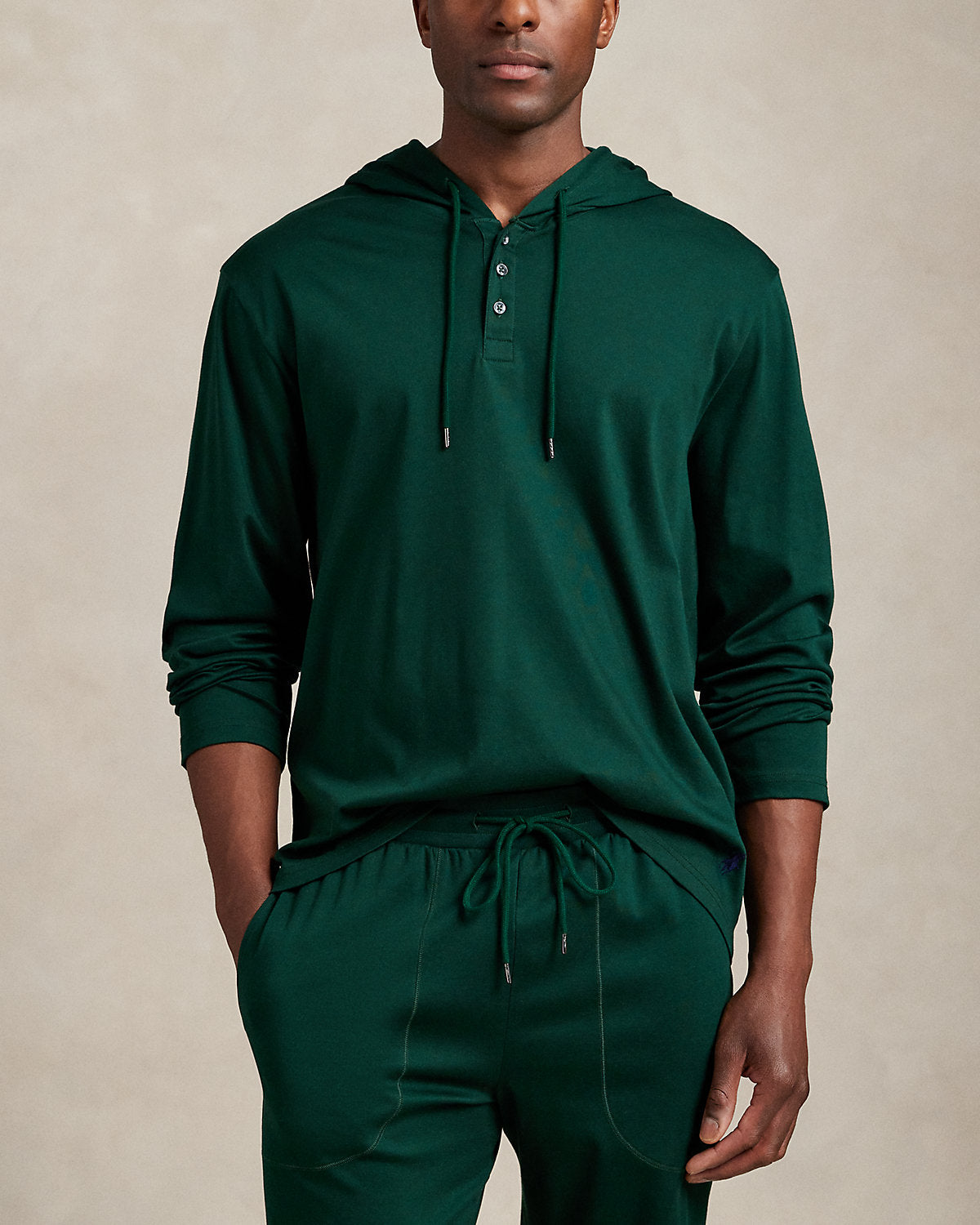 Ralph Lauren Mercerized Cotton Sleep Hoodie