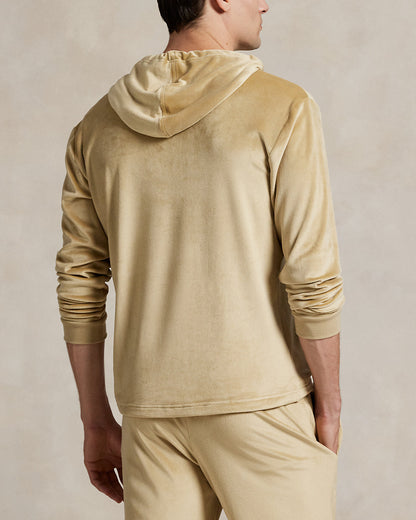 Ralph Lauren Plush Velour Sleep Hoodie