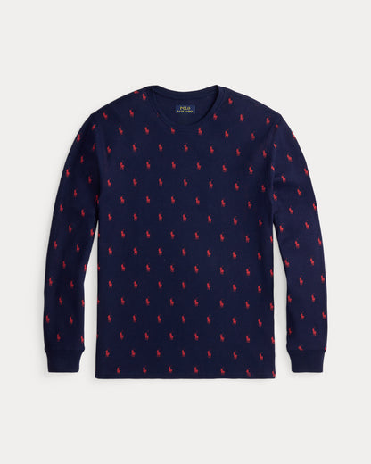 Ralph Lauren Allover Pony WaffleKnit Sleep Shirt