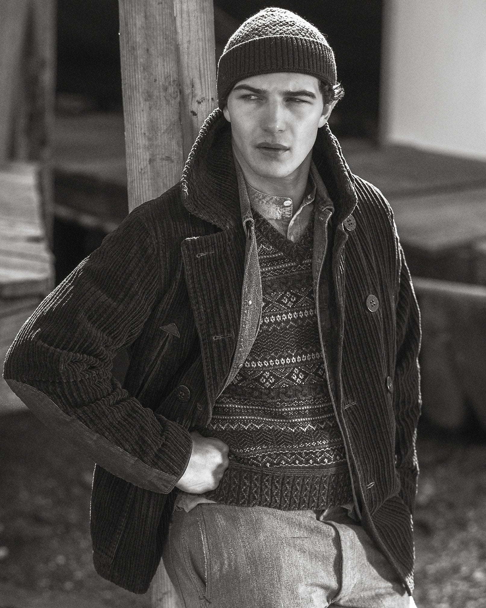 Ralph Lauren Indigo Fair Isle CottonLinen Sweater