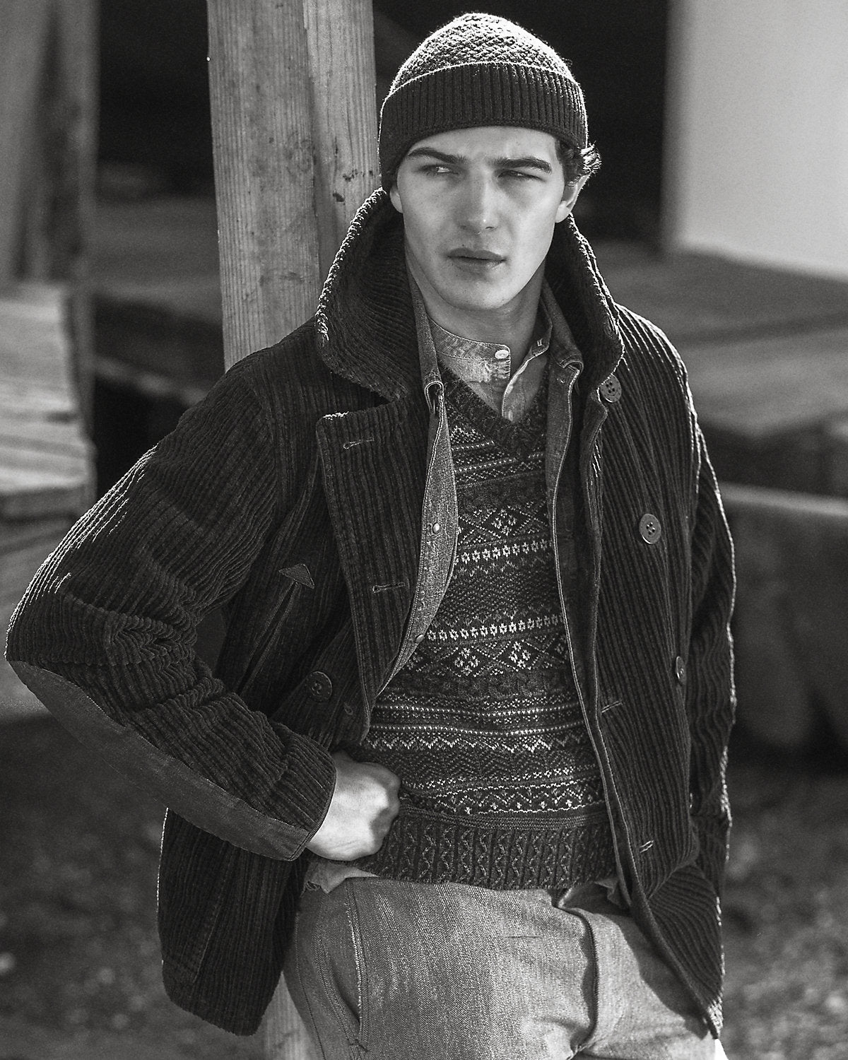 Ralph Lauren Indigo Fair Isle CottonLinen Sweater