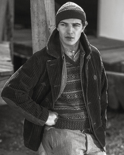 Ralph Lauren Indigo Fair Isle CottonLinen Sweater