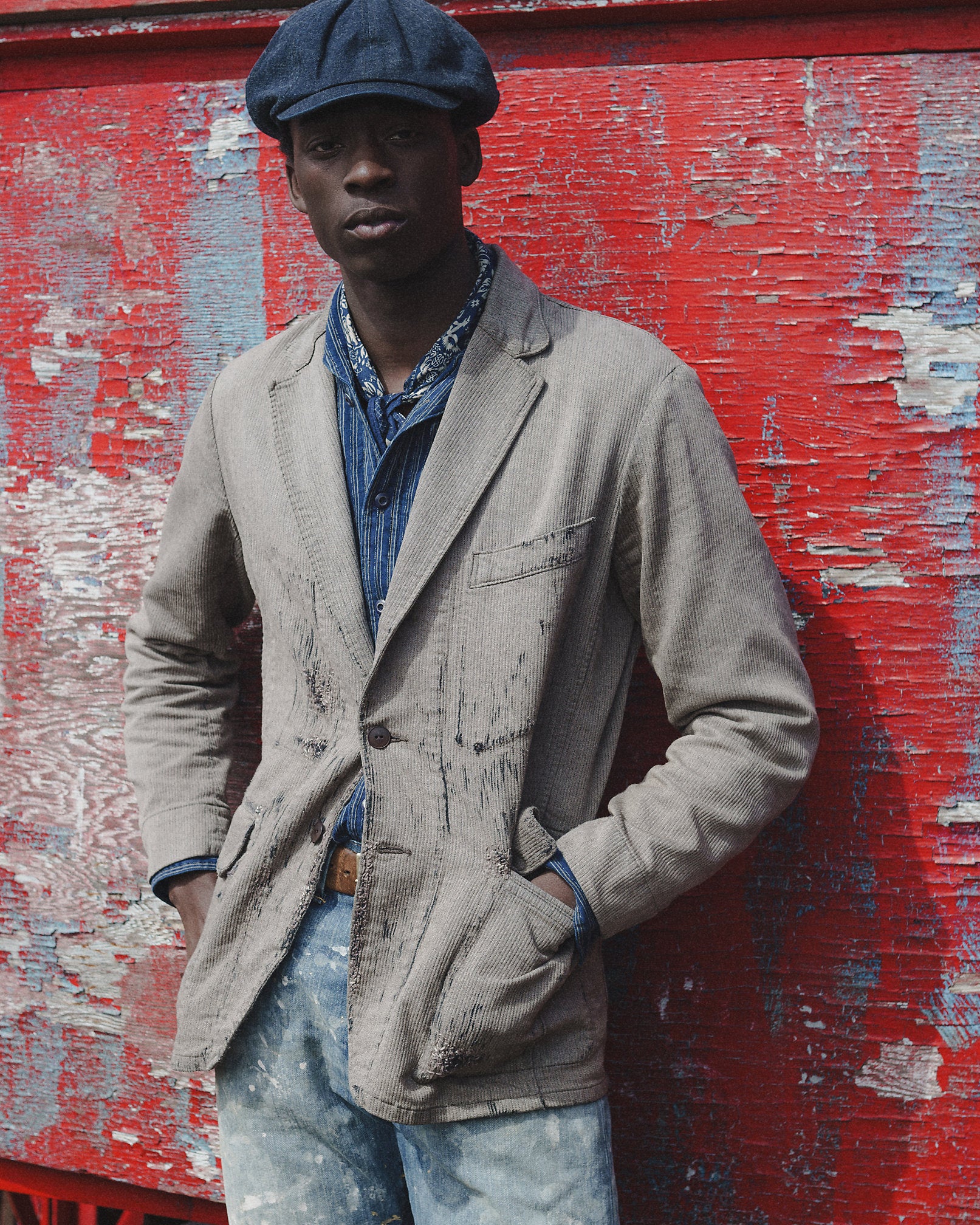 Ralph Lauren Unconstructed Repaired Jaspé Sport Coat