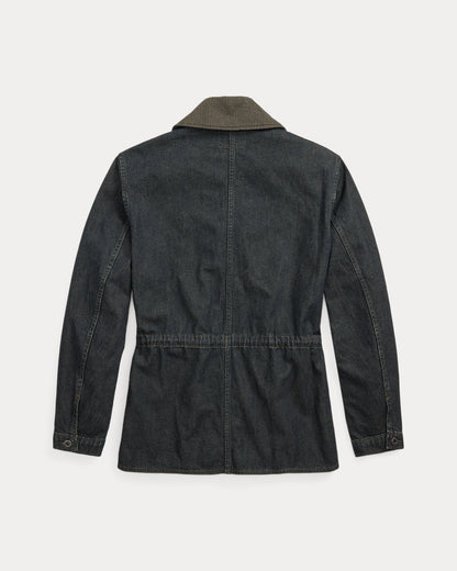 Ralph Lauren Indigo CottonLinen Denim Field Coat