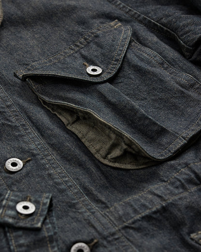 Ralph Lauren Indigo CottonLinen Denim Field Coat