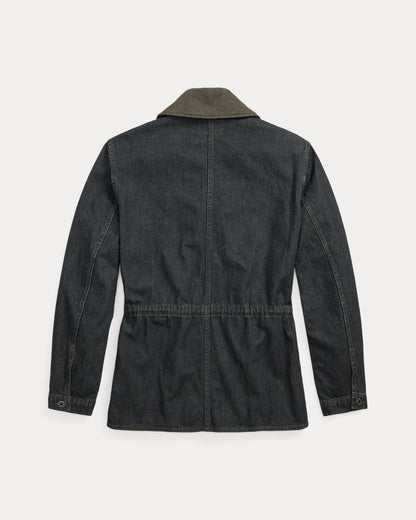 Ralph Lauren Indigo CottonLinen Denim Field Coat