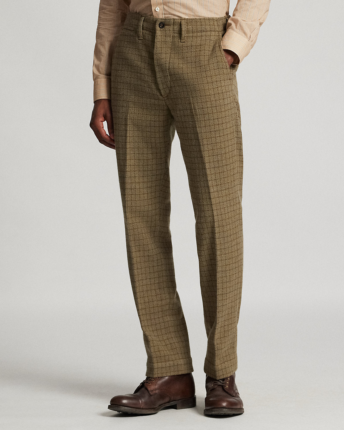 Ralph Lauren Checked Wool Tweed Officers Pant
