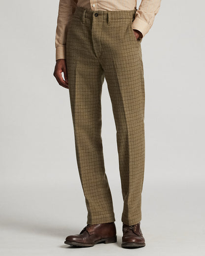 Ralph Lauren Checked Wool Tweed Officers Pant