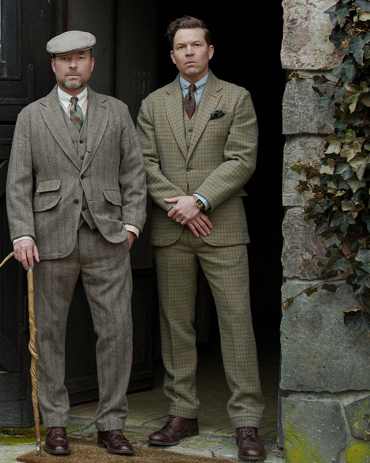 Ralph Lauren Checked Wool Tweed Officers Pant