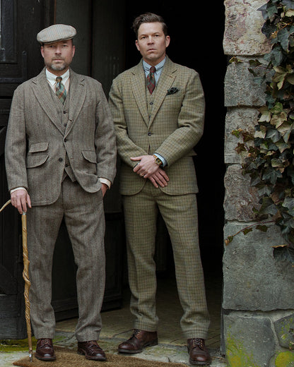 Ralph Lauren Checked Wool Tweed Officers Pant