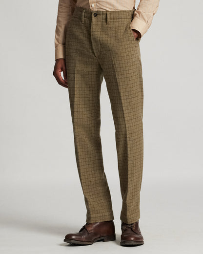 Ralph Lauren Checked Wool Tweed Officers Pant