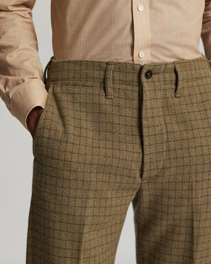 Ralph Lauren Checked Wool Tweed Officers Pant