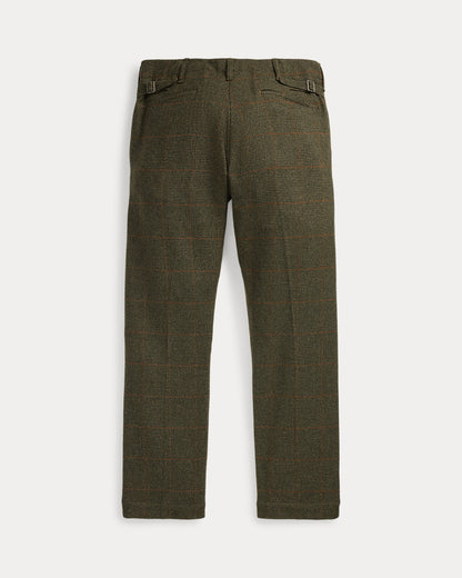 Ralph Lauren Windowpane Wool Tweed Officers Pant