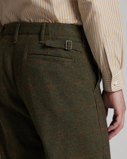 Ralph Lauren Windowpane Wool Tweed Officers Pant