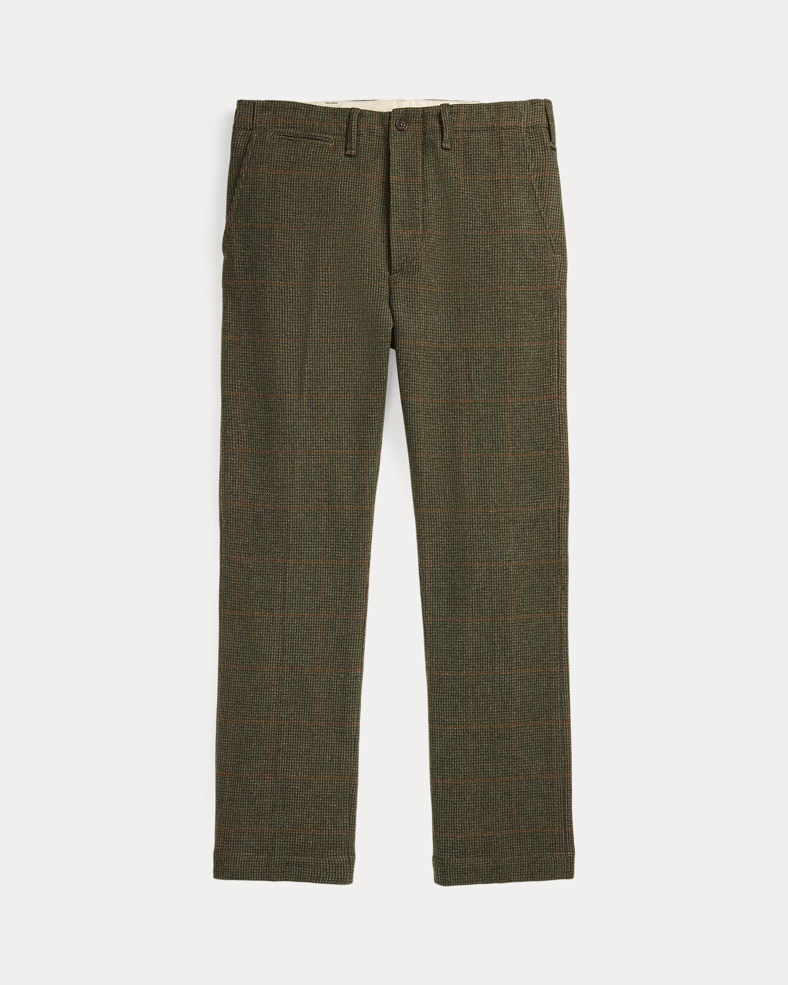 Ralph Lauren Windowpane Wool Tweed Officers Pant