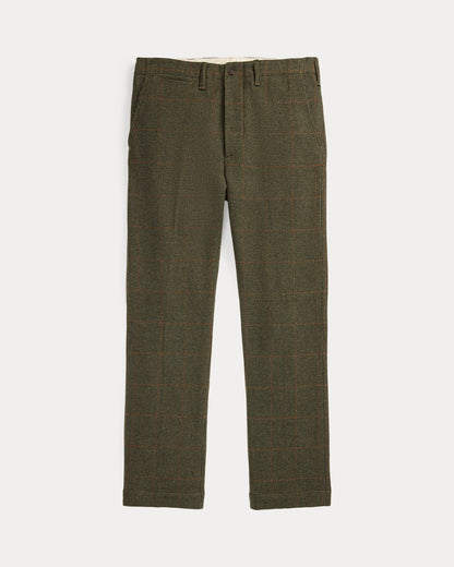 Ralph Lauren Windowpane Wool Tweed Officers Pant