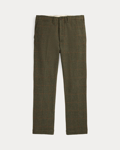 Ralph Lauren Windowpane Wool Tweed Officers Pant