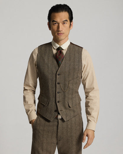 Ralph Lauren WoolCotton Herringbone Vest