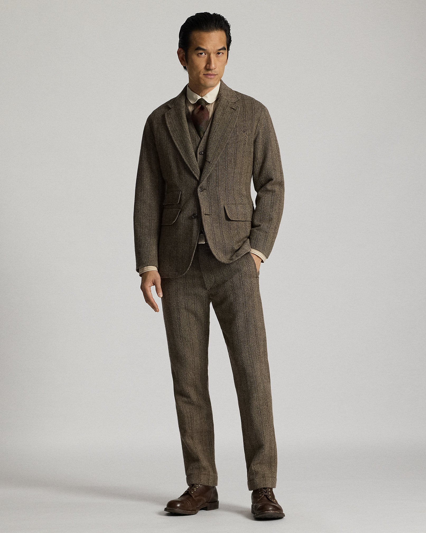 Ralph Lauren WoolCotton Herringbone Vest