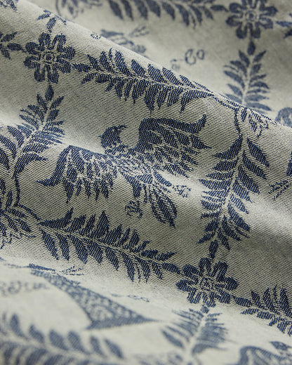 Ralph Lauren Indigo Jacquard Denim Camp Shirt