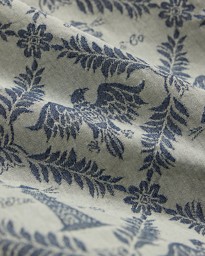 Ralph Lauren Indigo Jacquard Denim Camp Shirt