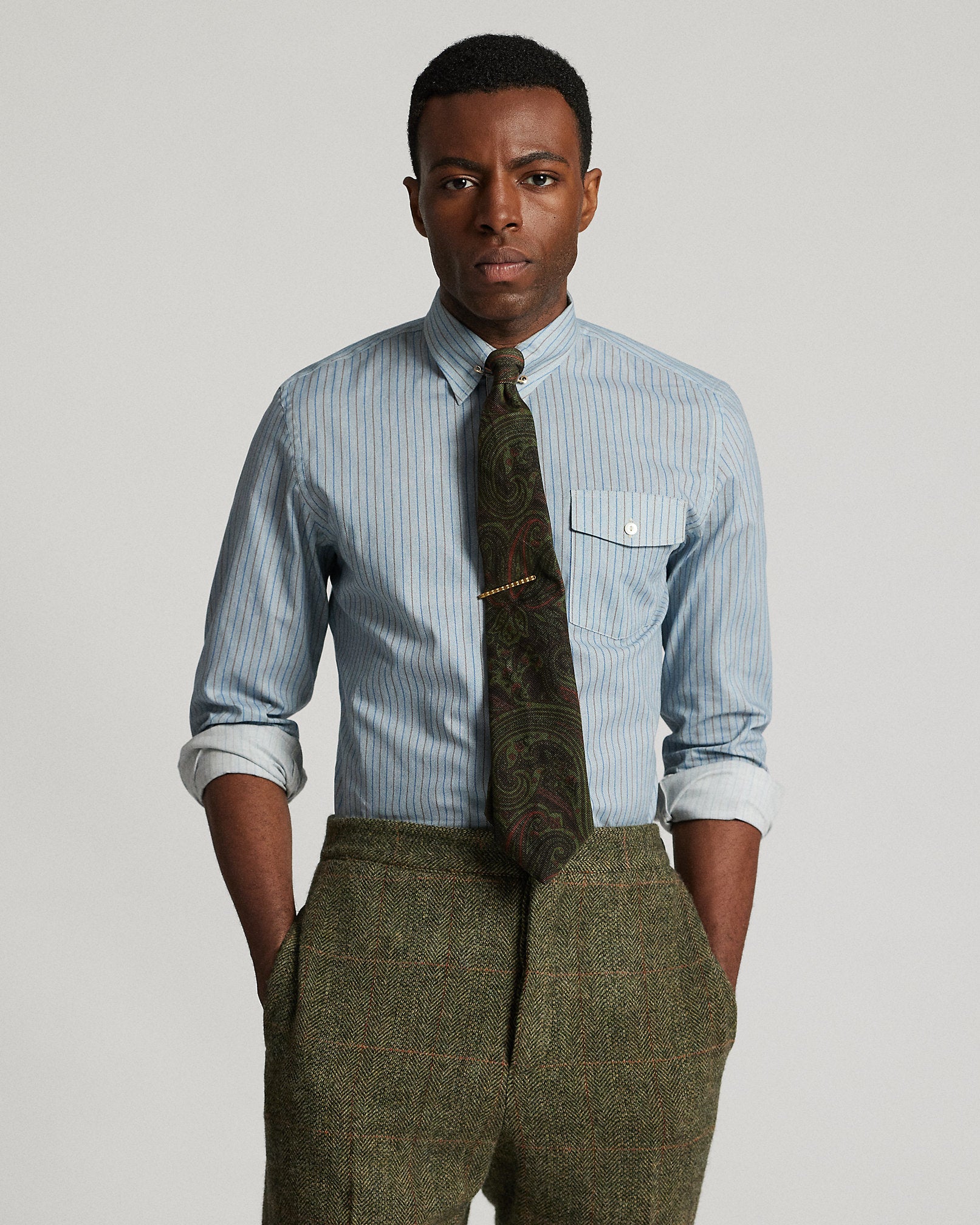 Ralph Lauren Slim Fit StripePrint Woven Shirt