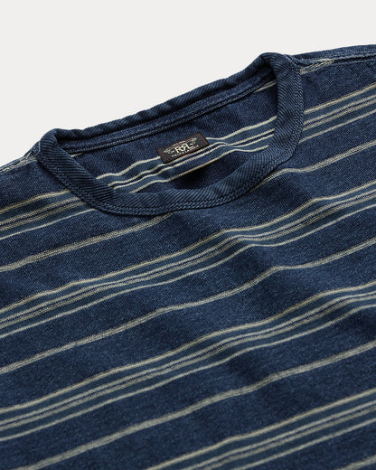 Ralph Lauren Indigo Striped Jersey TShirt