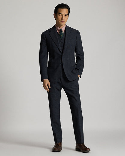 Ralph Lauren Indigo Checked Suit Jacket