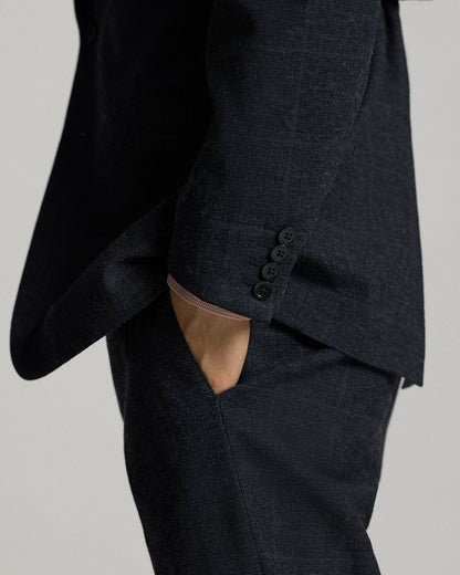 Ralph Lauren Indigo Checked Suit Jacket