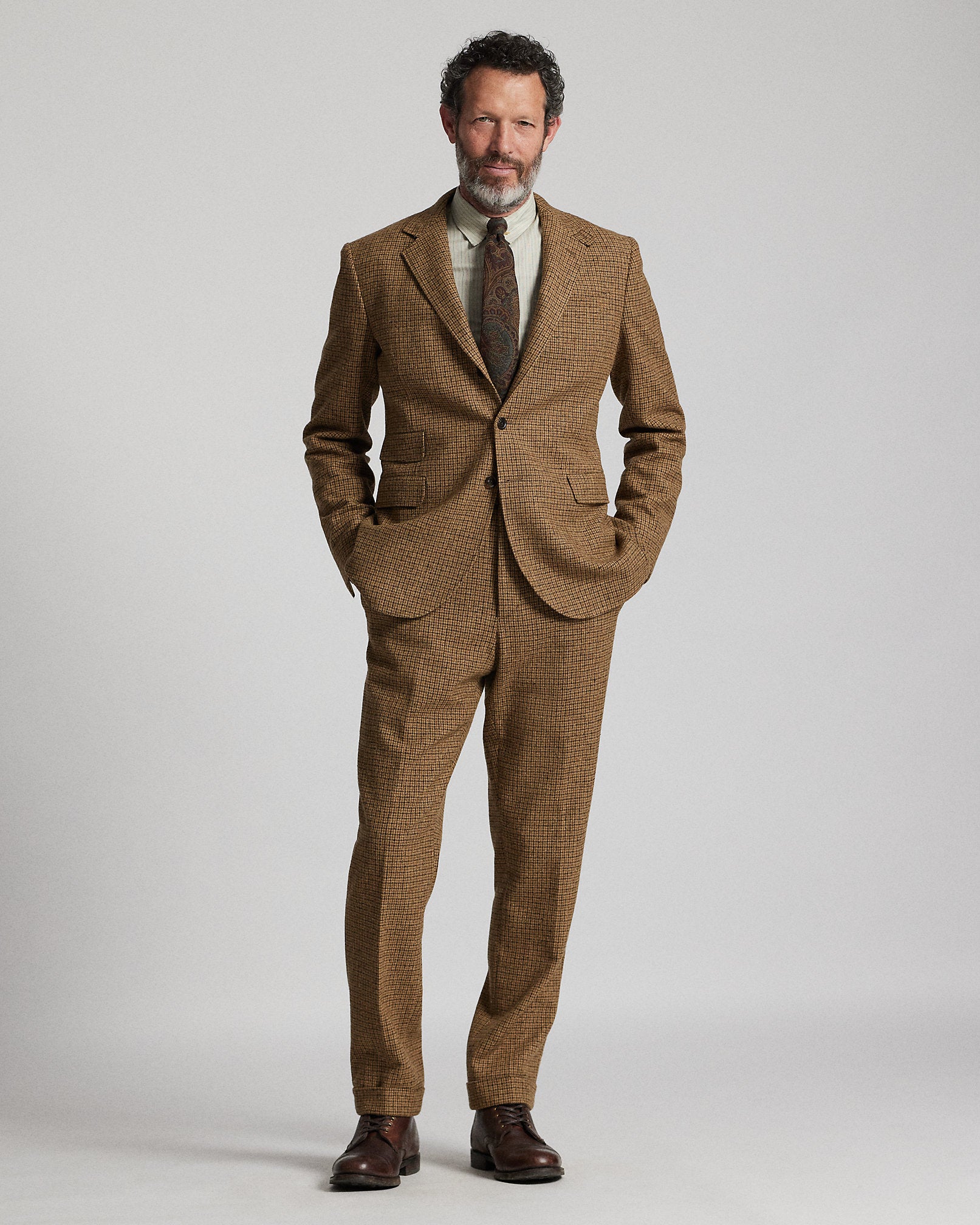 Ralph Lauren Checked Wool Suit Jacket