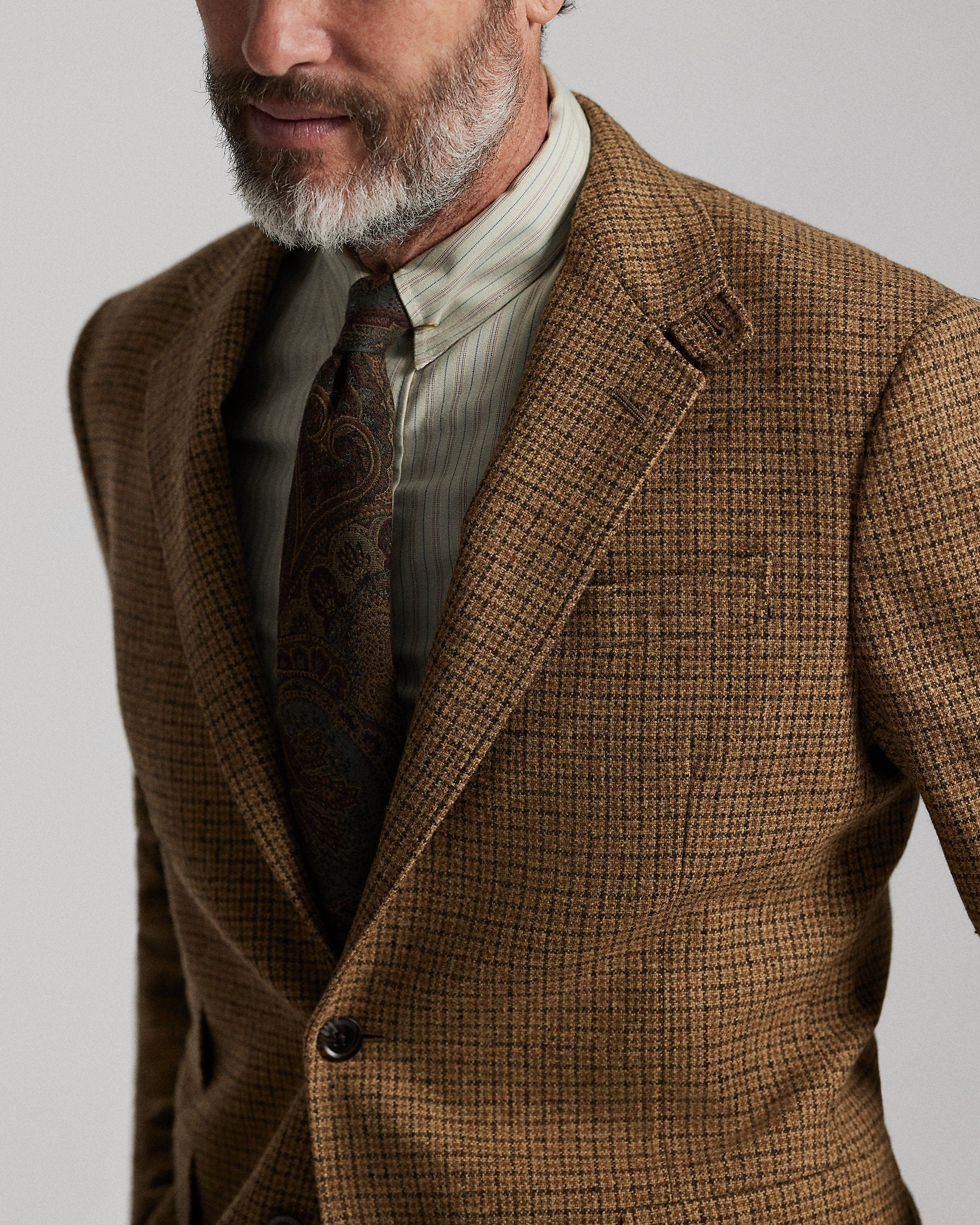 Ralph Lauren Checked Wool Suit Jacket