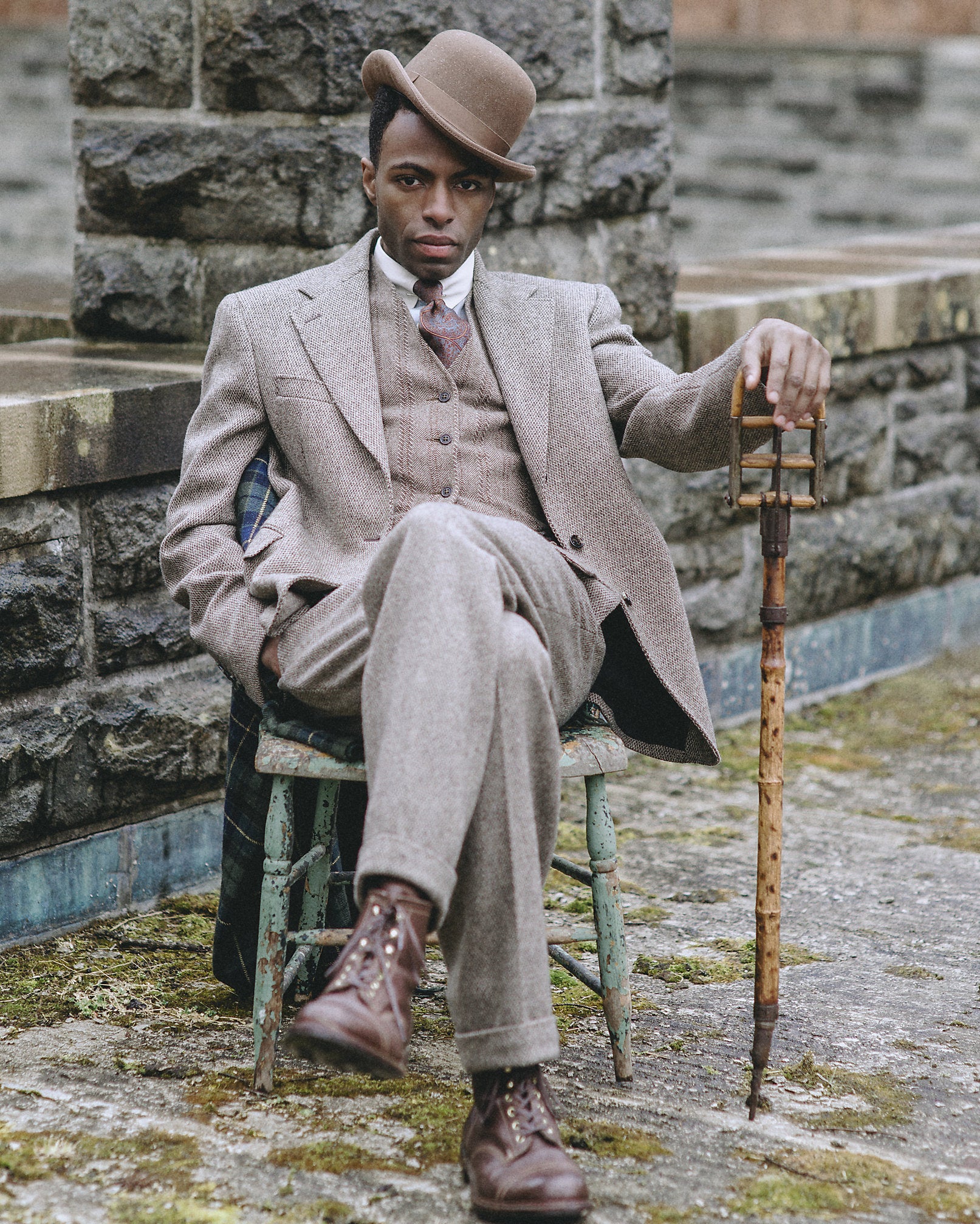 Ralph Lauren Wool Dobby Suit Jacket