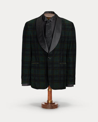 Ralph Lauren Plaid Corduroy Tuxedo Jacket
