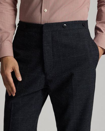 Ralph Lauren Slim Fit Indigo Checked Suit Trouser