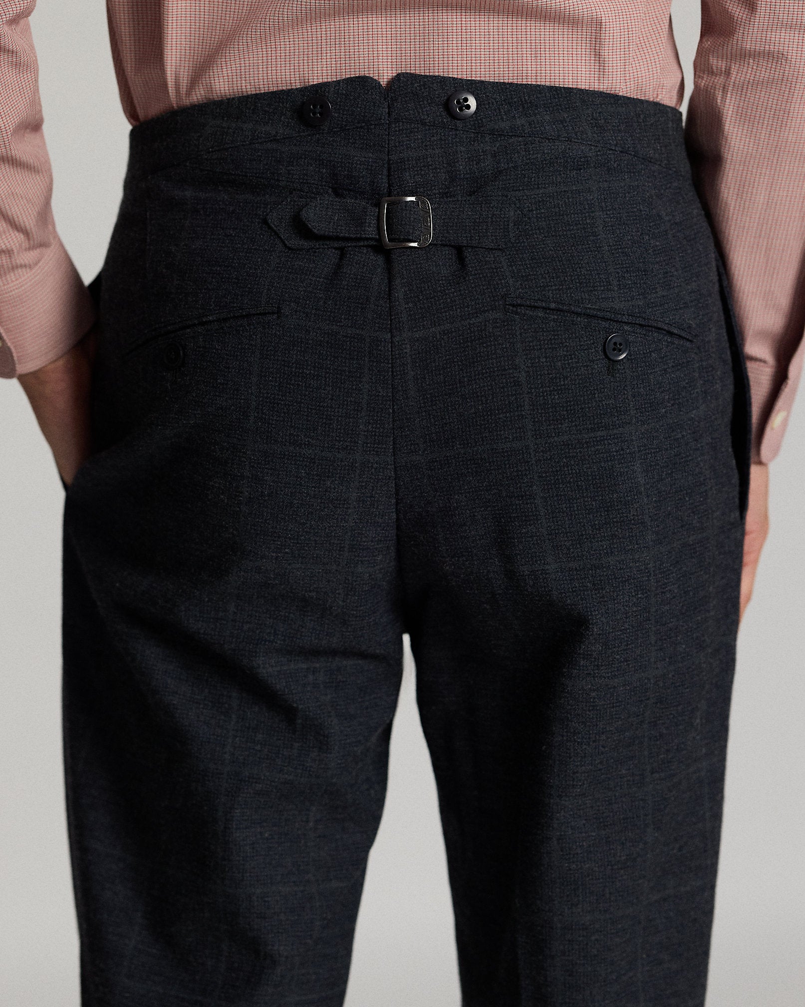 Ralph Lauren Slim Fit Indigo Checked Suit Trouser