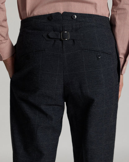 Ralph Lauren Slim Fit Indigo Checked Suit Trouser