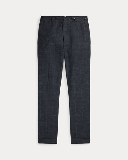 Ralph Lauren Slim Fit Indigo Checked Suit Trouser