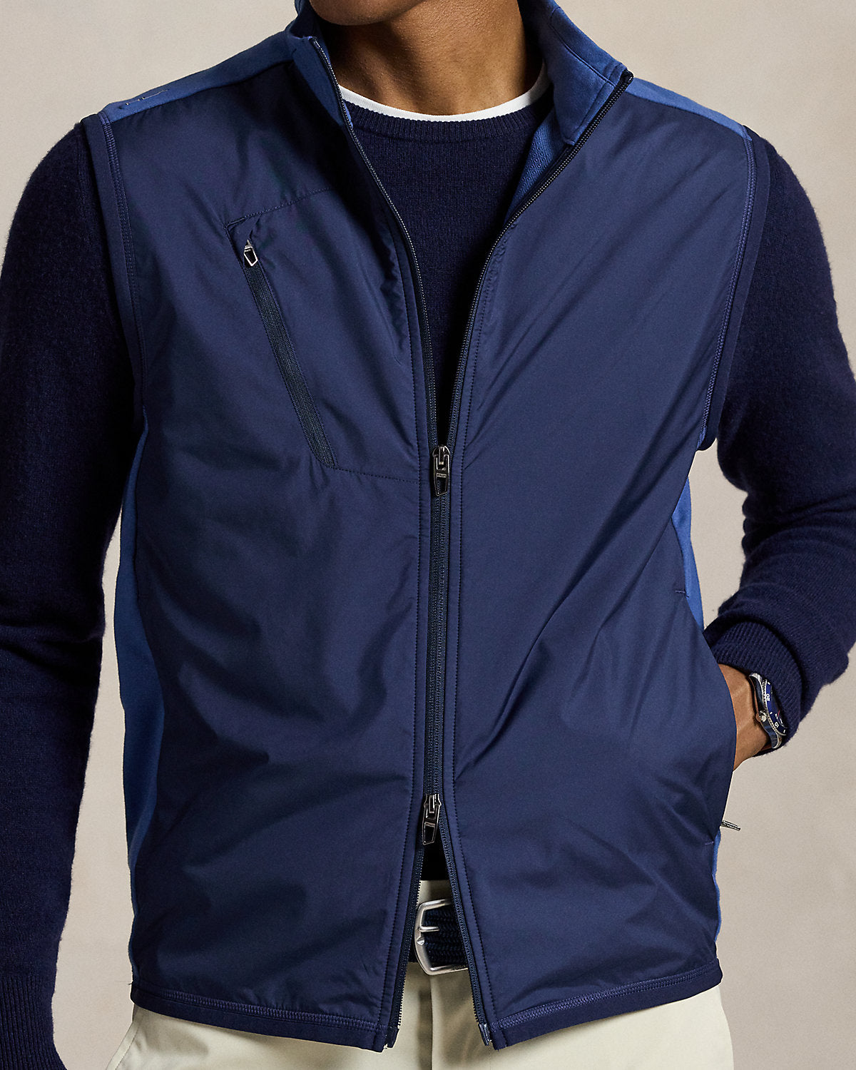 Ralph Lauren Hybrid Mockneck Vest