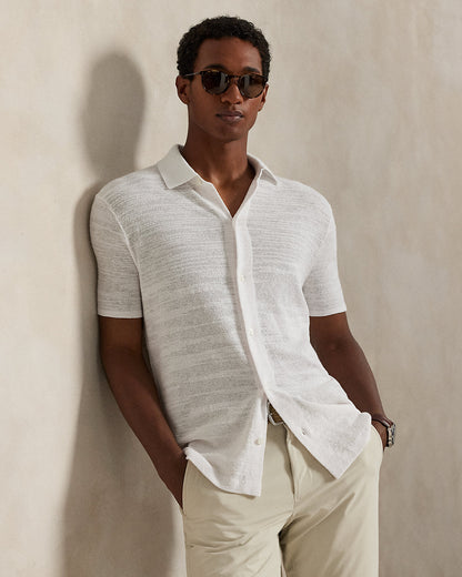 Ralph Lauren CottonLinen ShortSleeve Cardigan