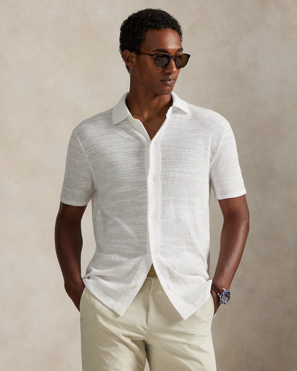 Ralph Lauren CottonLinen ShortSleeve Cardigan