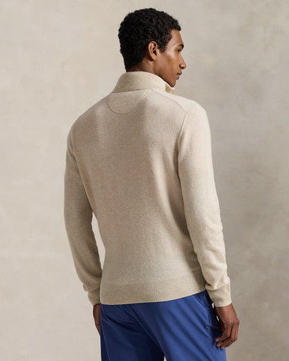 Ralph Lauren Washable Cashmere QuarterZip Sweater