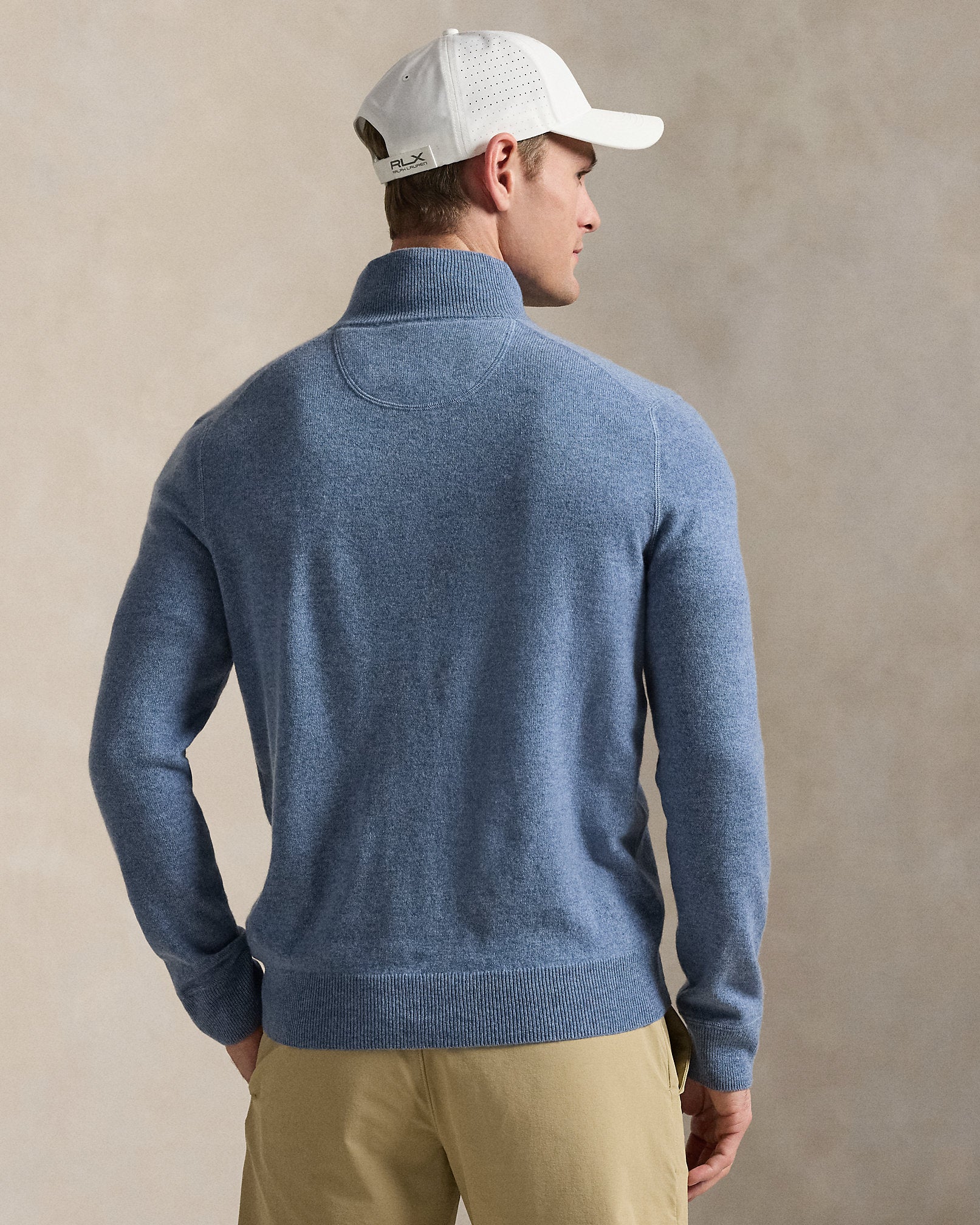 Ralph Lauren Washable Cashmere QuarterZip Sweater