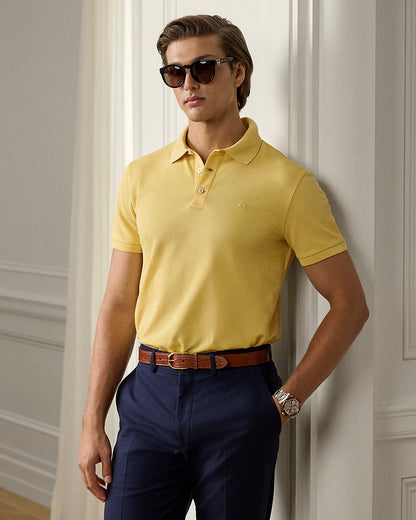 Ralph Lauren Custom Slim Fit Piqué Polo Shirt
