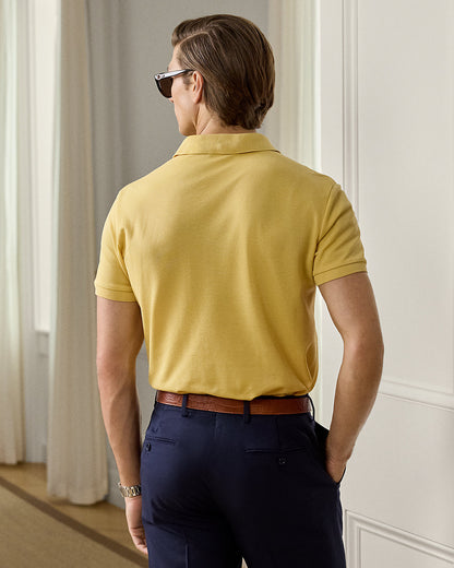 Ralph Lauren Custom Slim Fit Piqué Polo Shirt